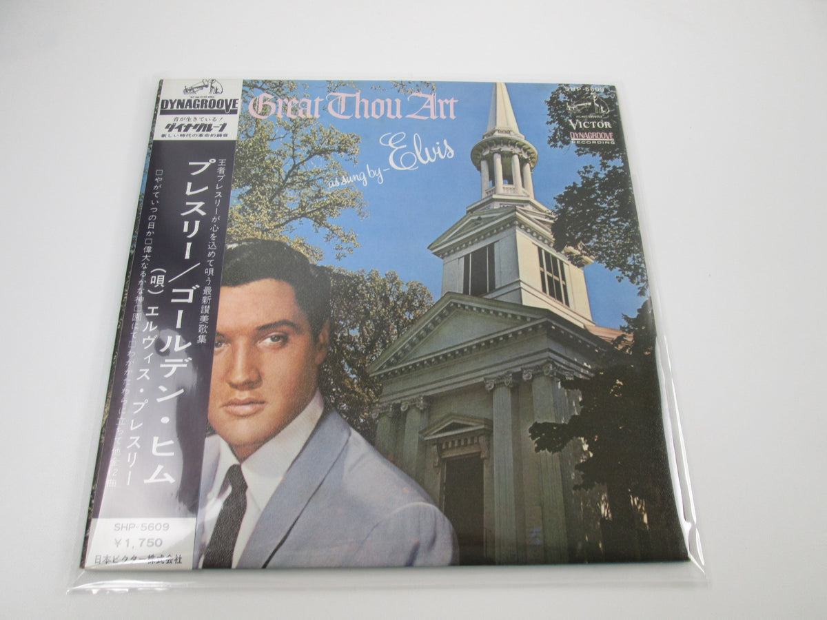ELVIS PRESLEY HOW GREAT THOU ART VICTOR SHP-5609 with OBI Japan LP Vinyl