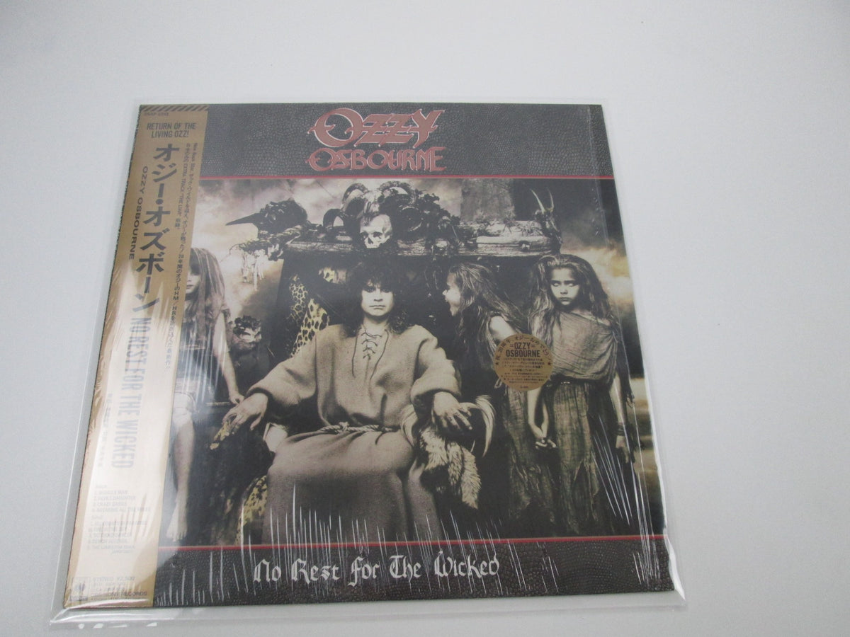 OZZY OSBOURNE NO REST FOR THE WICKED 25AP 5213 with OBI Shrink Japan LP Vinyl