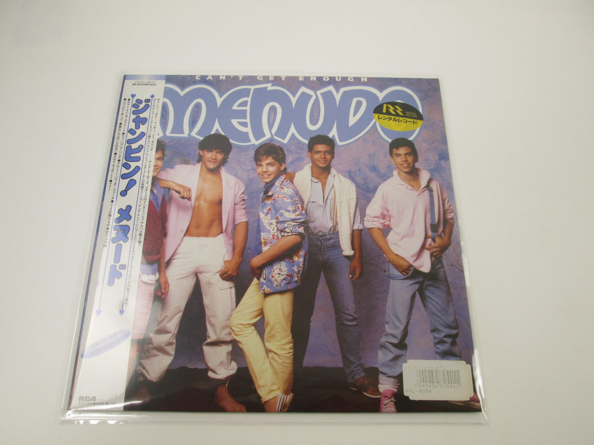 MENUDO CAN'T GET ENOUGH RCA RPL-8354 with OBI Japan LP Vinyl