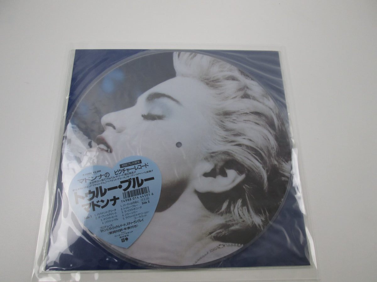 MADONNA TRUE BLUE WARNER P-15004 Picture disc Japan VINYL LP
