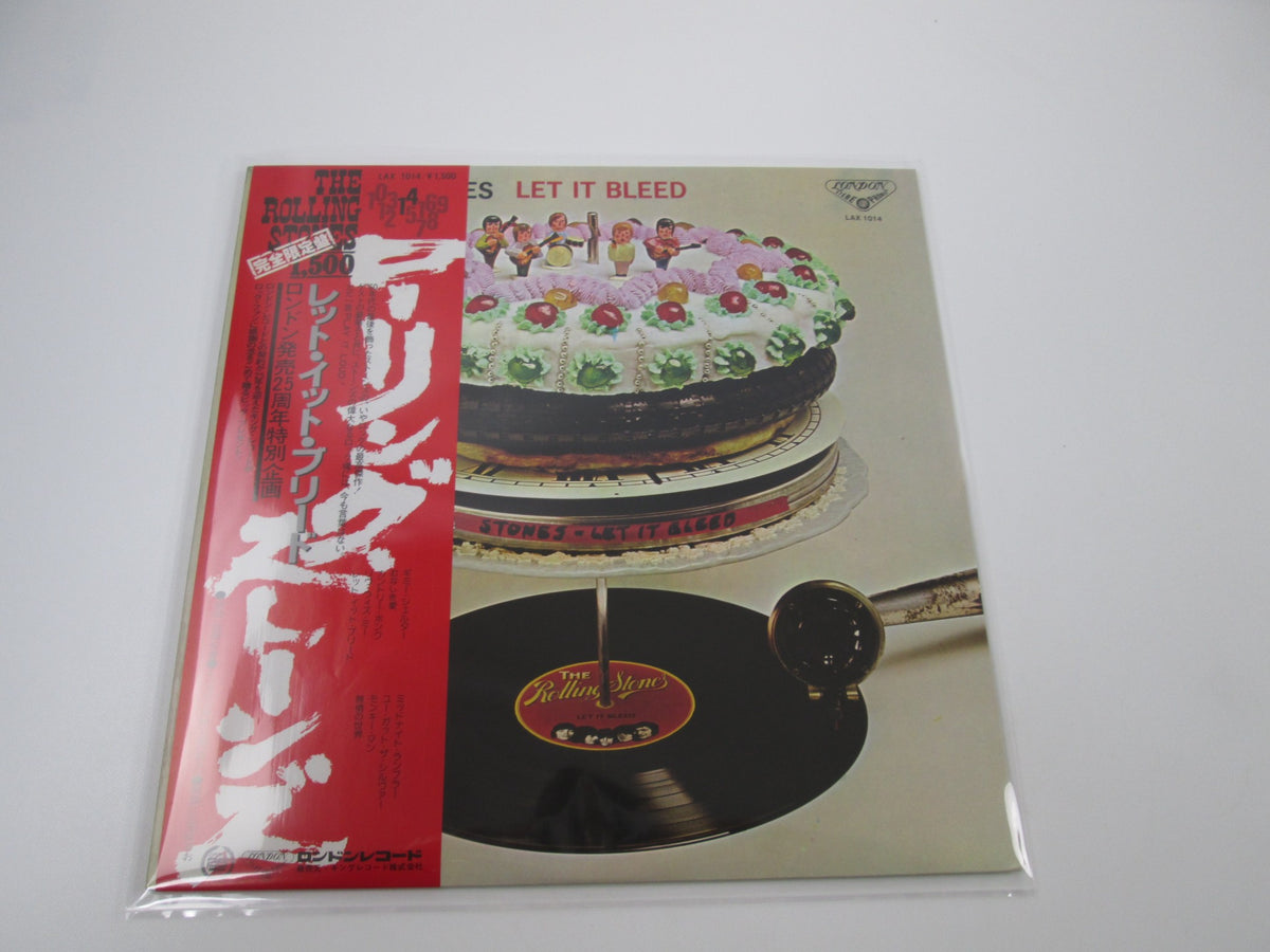 ROLLING STONES LET IT BLEED LONDON LAX-1014 with OBI Japan LP Vinyl