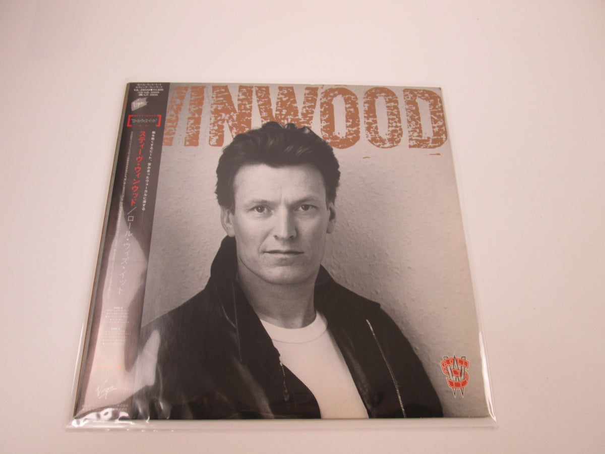 STEVE WINWOOD ROLL WITH IT VIRGIN VJL-28048 with OBI Japan LP Vinyl