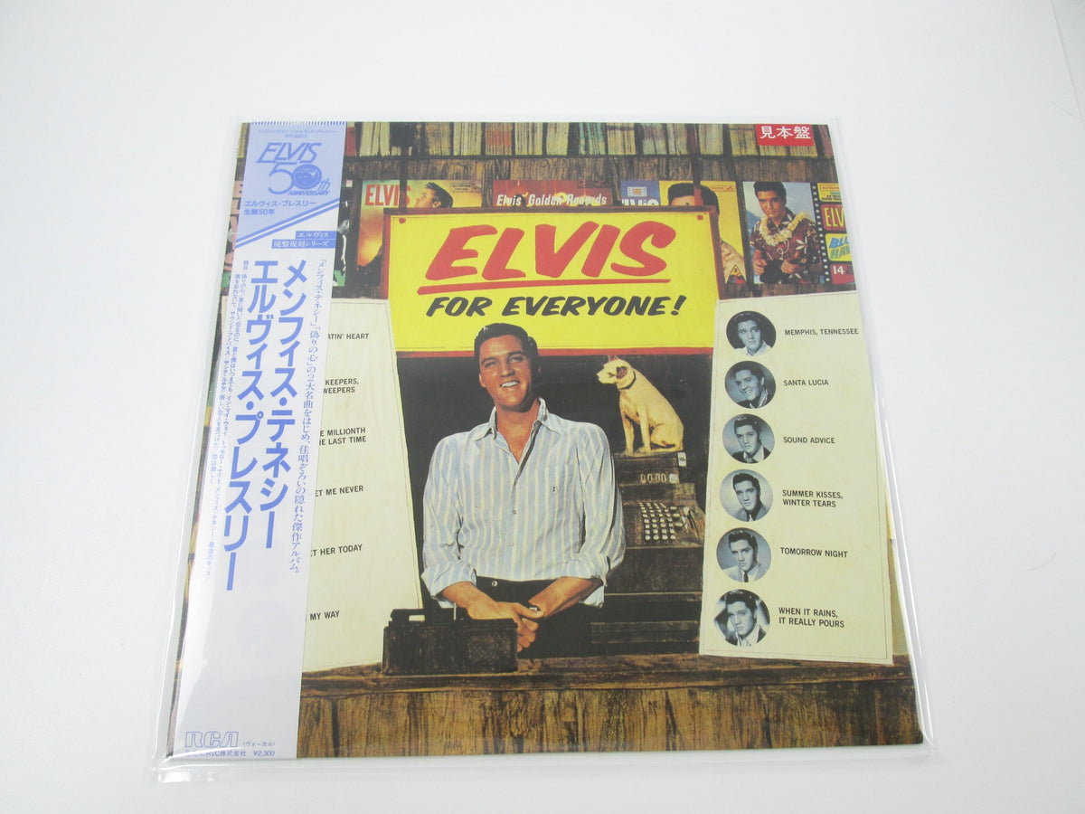 ELVIS PRESLEY ELVIS FOR EVERYONE Promo RCA RPL-6022 with OBI Japan LP Vinyl