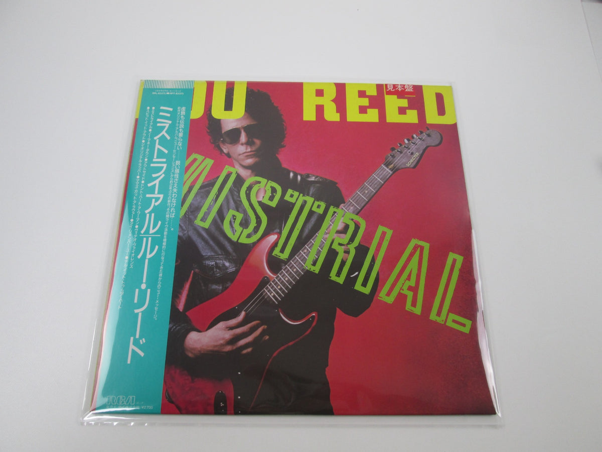 Lou Reed Mistrial Promo RCA RPL-8337 with OBI Japan LP Vinyl