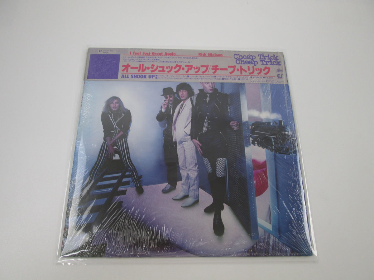 CHEAP TRICK ALL SHOOK UP Promo EPIC 25 3P-240 with OBI Japan LP Vinyl