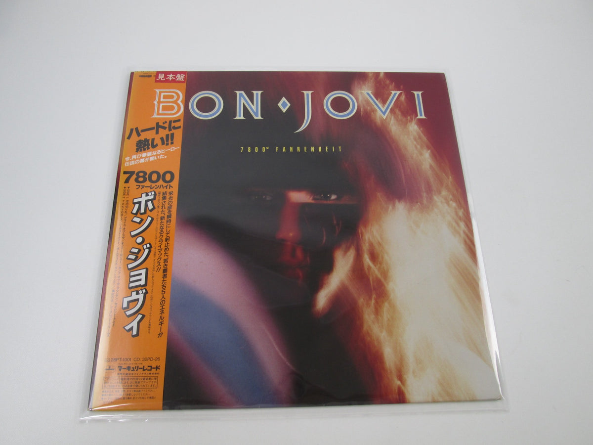 Bon Jovi 7800° Fahrenhe Mercury 28PP-1001 Promo with OBI Japan LP Vinyl