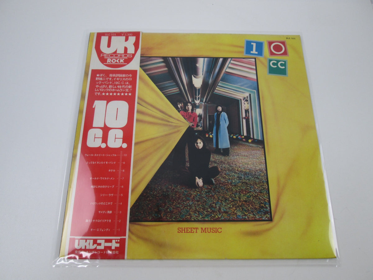 10CC SHEET MUSIC UK SLC-531 with OBI Japan LP Vinyl