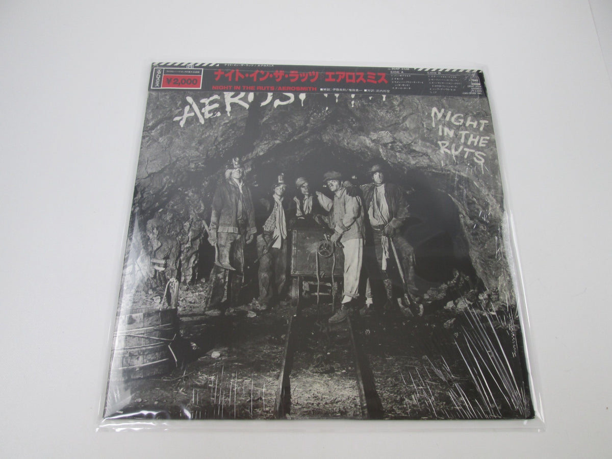 AEROSMITH NIGHT IN THE RUTS CBS/SONY 20AP 3128 with OBI Japan LP Vinyl