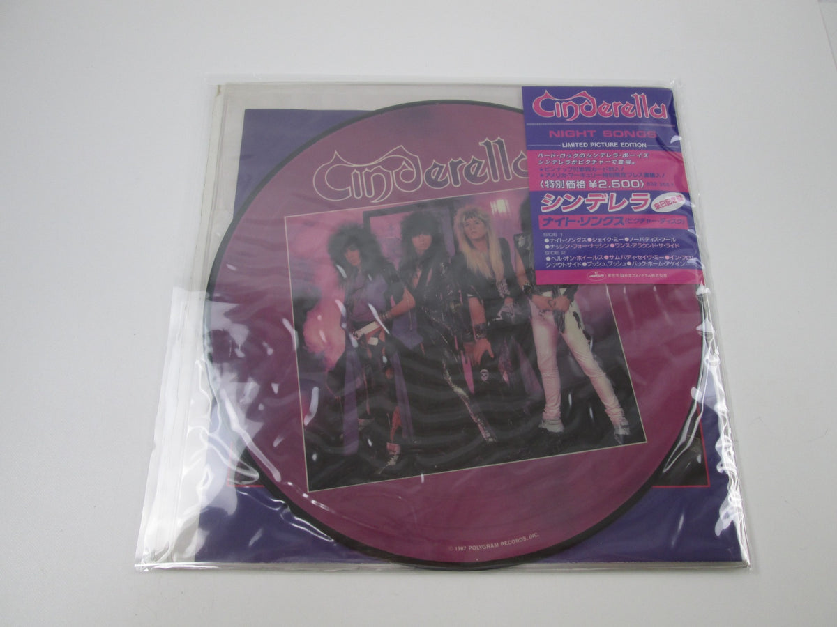 Cinderella Night Songs 832255-1 Picure disc LP Vinyl LP Vinyl HYPE STICKER