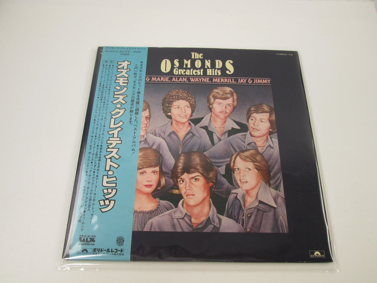 The Osmonds ‎The Osmonds Greatest Hits MPZ 8117,8 with OBI Japan LP Vinyl