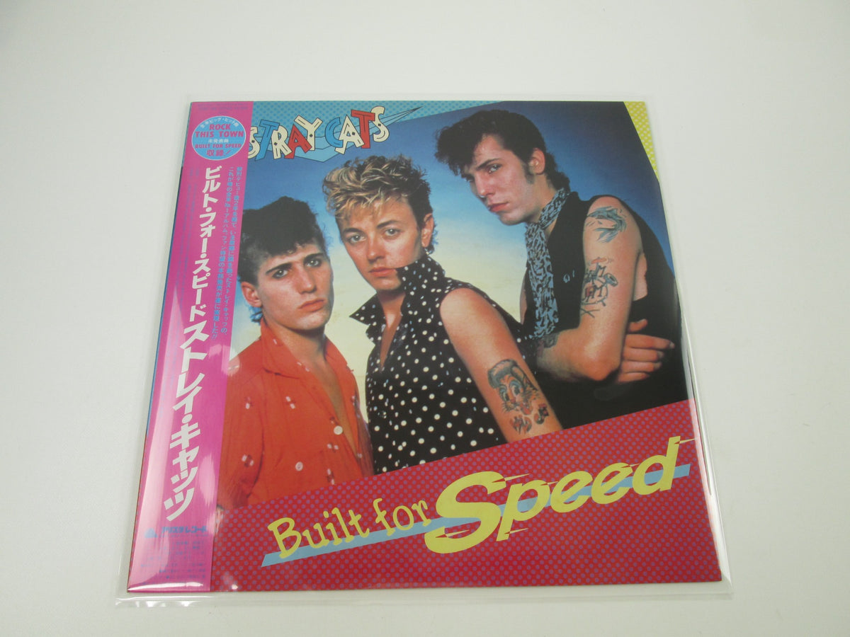 STRAY CATS BUILT FOR SPEED ARISTA 25RS-186 with OBI Japan LP Vinyl