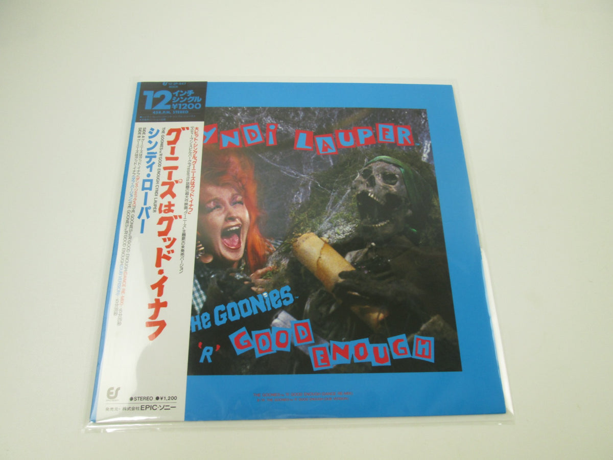 Cyndi Lauper Goonies R Good Enough Portrait 12 3P-647 with OBI Japan LP Vinyl