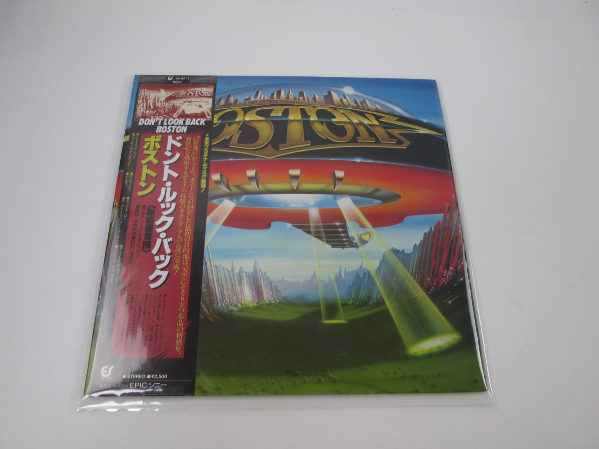 BOSTON DON'T LOOK BACK EPIC 25 3P-1 with OBI Japan LP Vinyl