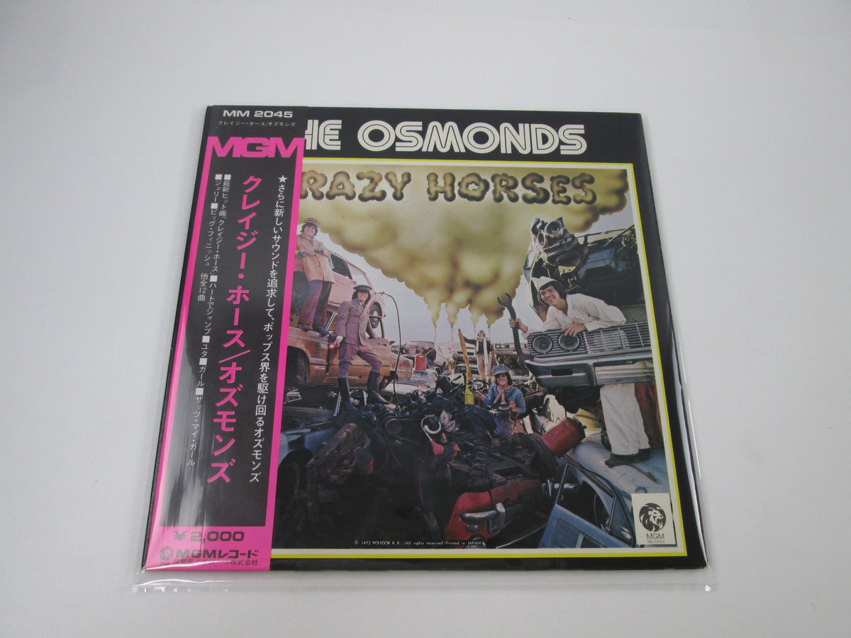 OSMONDS CRAZY HORSES MGM MM 2045 with OBI Japan LP Vinyl