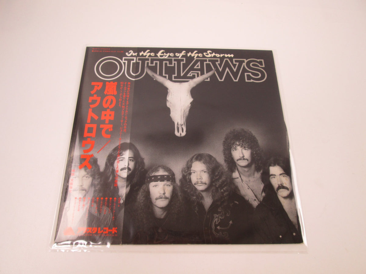 OUTLAWS IN THE EYE OF THE STORM Promo ARISTA 25RS-64 with OBI Japan LP Vinyl