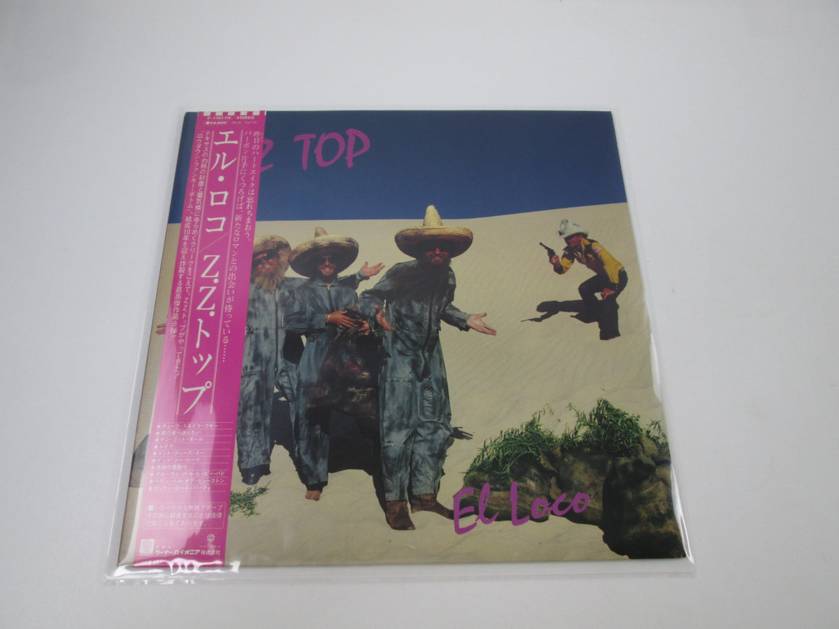 ZZ TOP EL LOCO WARNER BROS. P-11051W with OBI Japan LP Vinyl