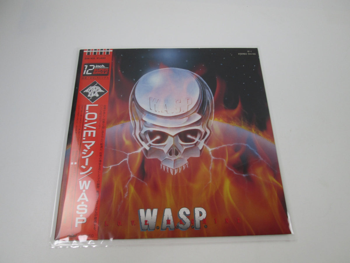 W.A.S.P. L.O.V.E. Machine Capitol S14-105 with OBI Japan LP Vinyl