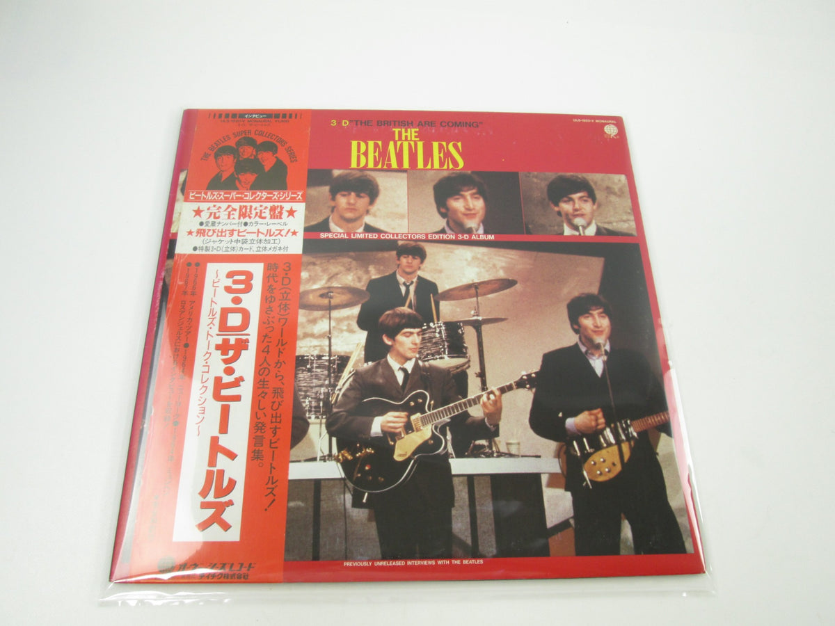 BEATLES 3D THE BRITISH ARE COMING OVERSEAS ULS-1920-V with OBI Japan LP Vinyl