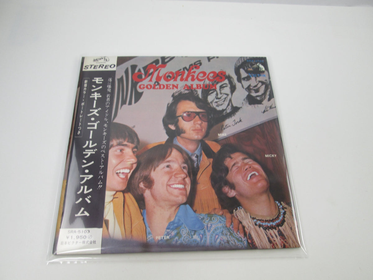 MONKEES GOLDEN ALBUM VICTOR SRA-5103 with OBI Japan LP Vinyl
