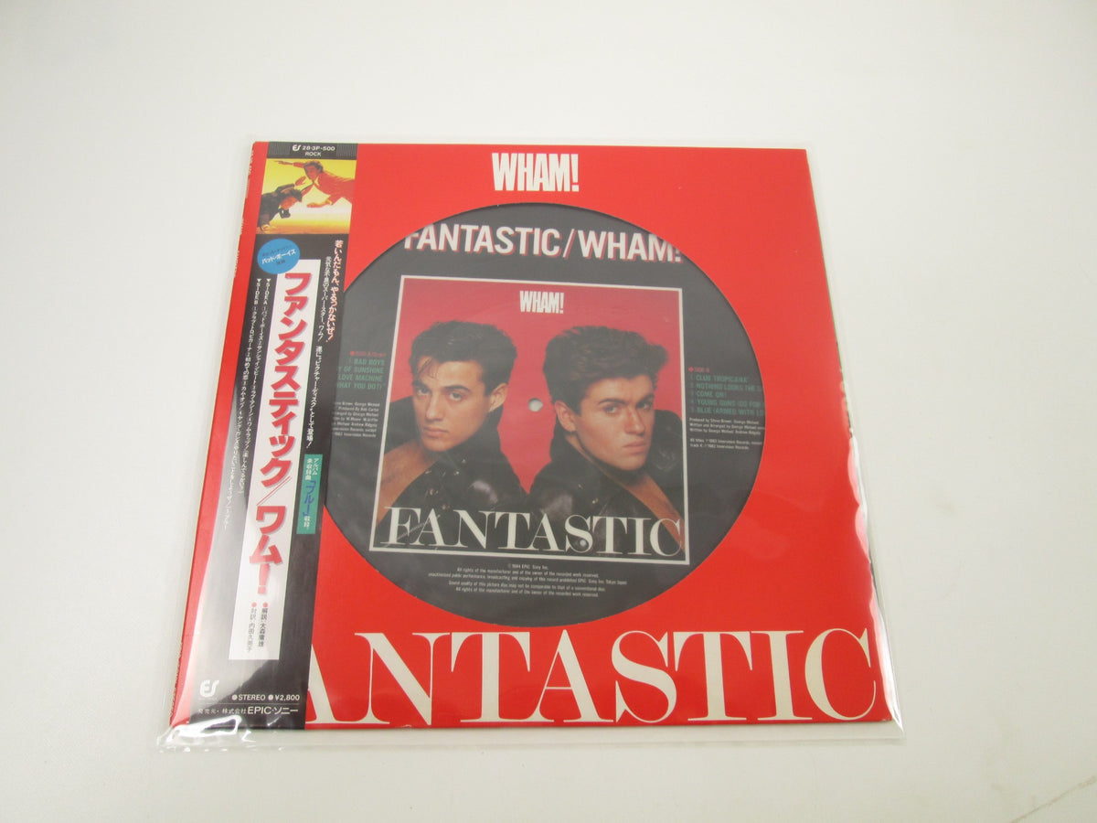 Wham! ‎Fantastic 28·3P-500 Picture disk with OBI Japan LP Vinyl