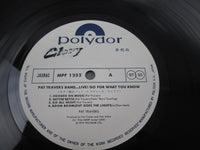 Load image into Gallery viewer, Pat Travers Band Live! Go For What You Know MPF 1252 Promo with OBI LP Vinyl
