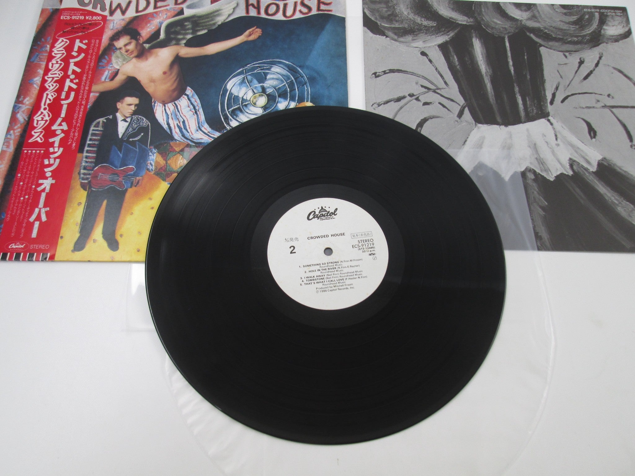 CROWDED HOUSE SAME CAPITOL ECS-91219 Promo with OBI Japan LP Vinyl