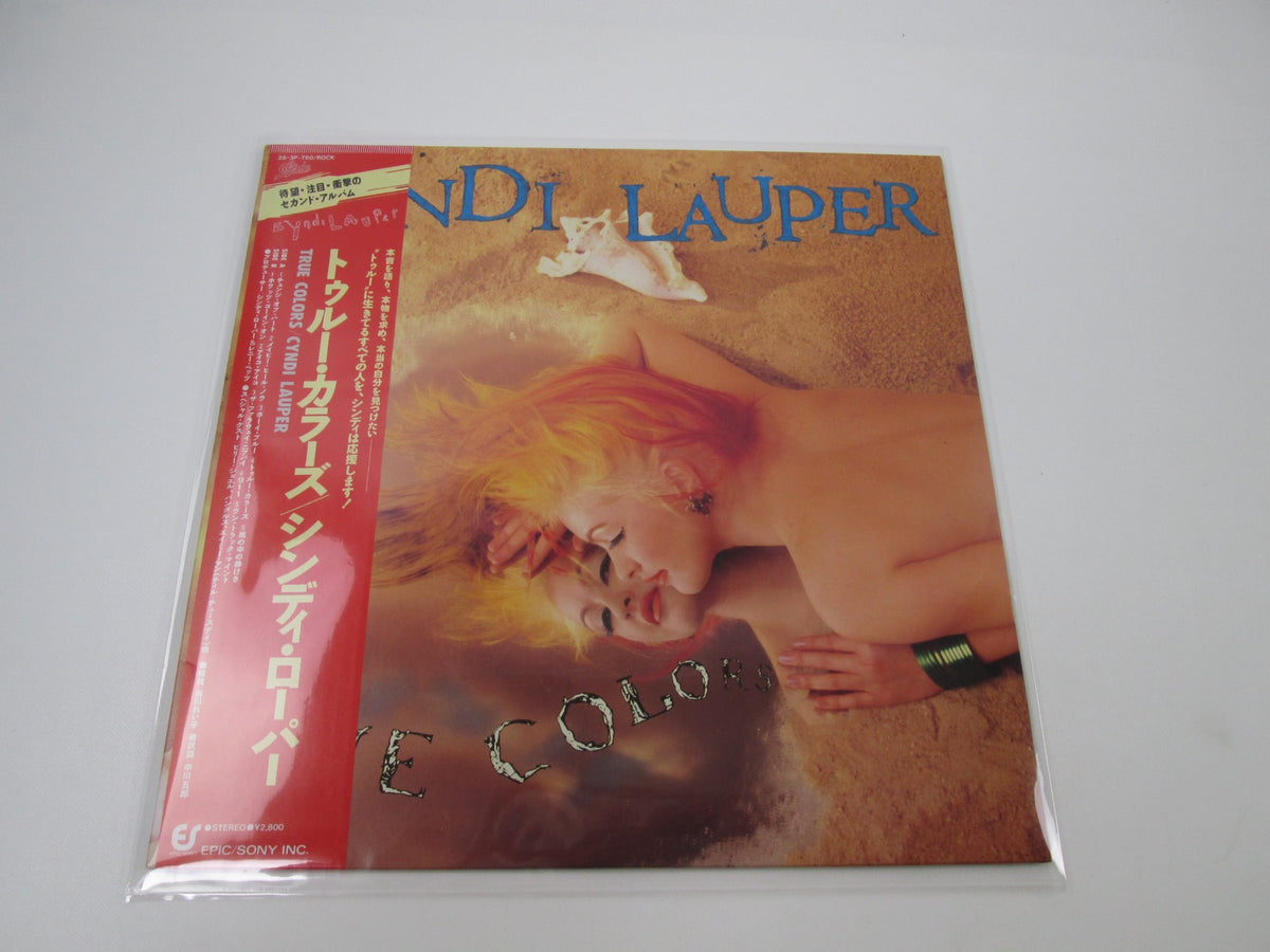 CYNDI LAUPER TRUE COLORS PORTRAIT 28 3P-760 with OBI Japan LP Vinyl
