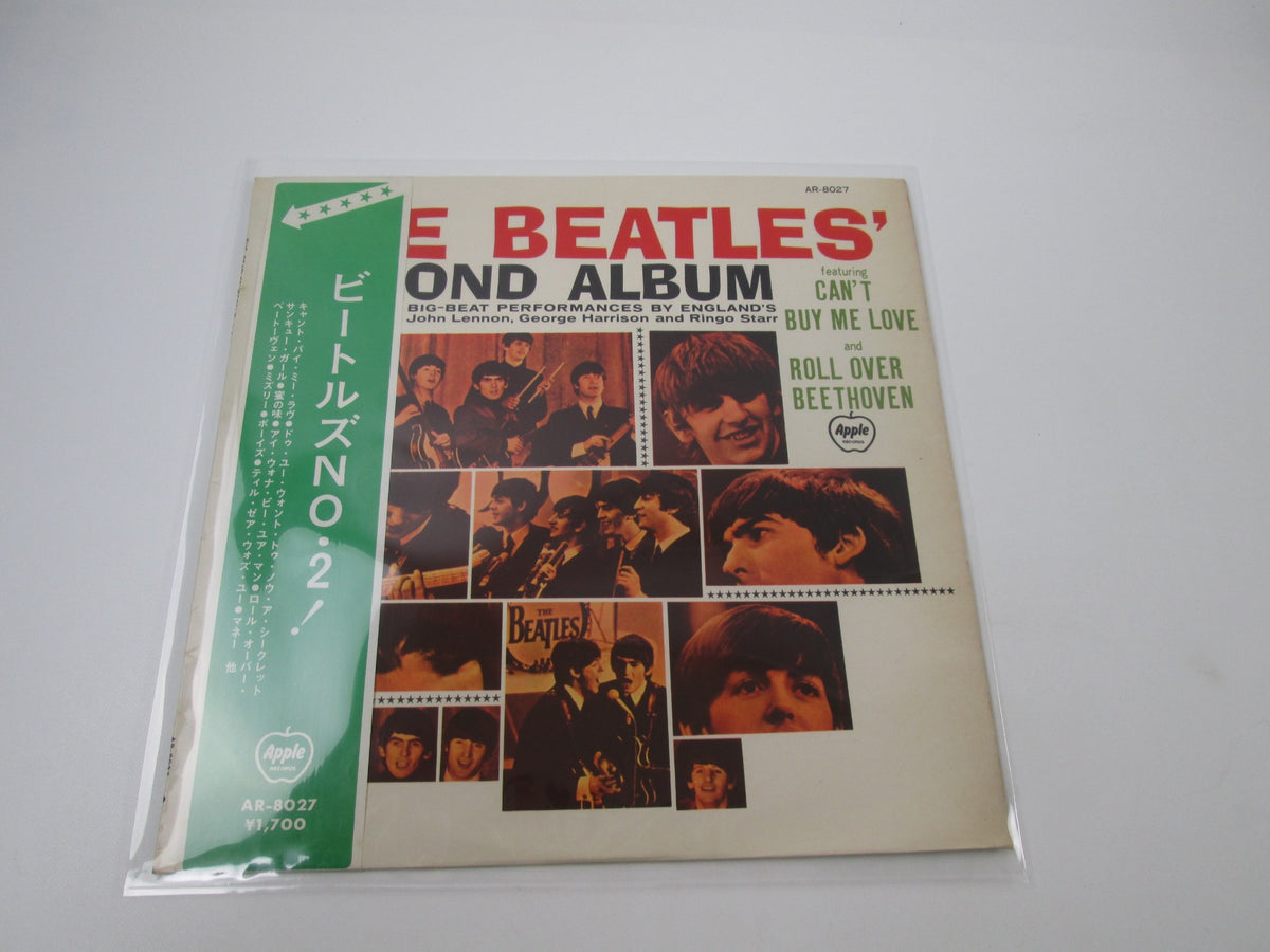 BEATLES SECOND ALBUM APPLE AR-8027 with OBI Japan LP Vinyl