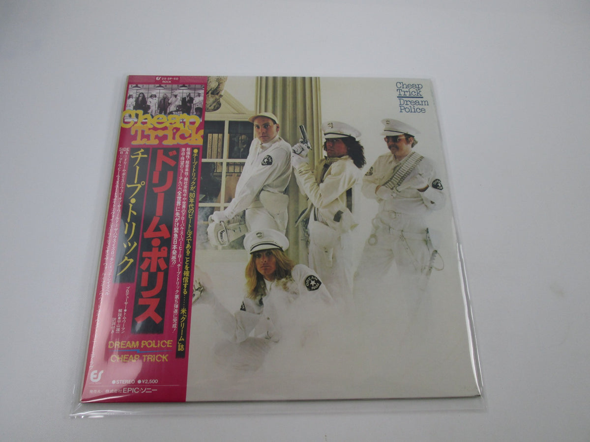 CHEAP TRICK DREAM POLICE EPIC 25 3P-50 with OBI Japan LP Vinyl