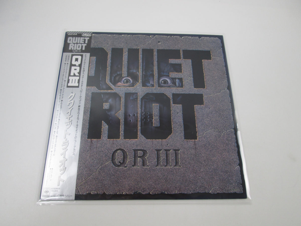 Quiet Riot ‎QR III 28AP 3209 with OBI Japan LP Vinyl